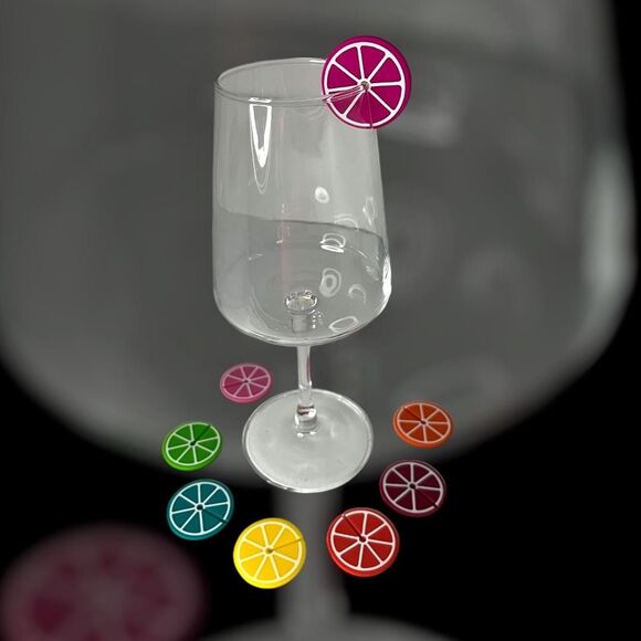 Party Essential: Wine Glass Charms Set for Fun Cocktail Nights Set of 8 - Picture 3 of 6